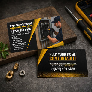Tarjeta De Visita Reparación e instalación de HVAC