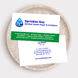 Tarjeta De Visita Reparación e instalación de rociadores