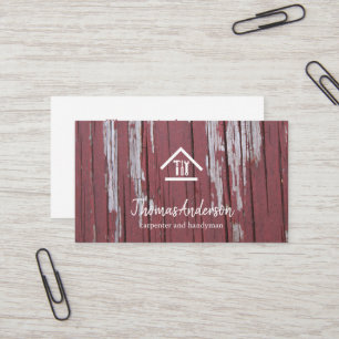 Tarjeta De Visita Reparación Profesional Moderna de Hogar Mano de Ob