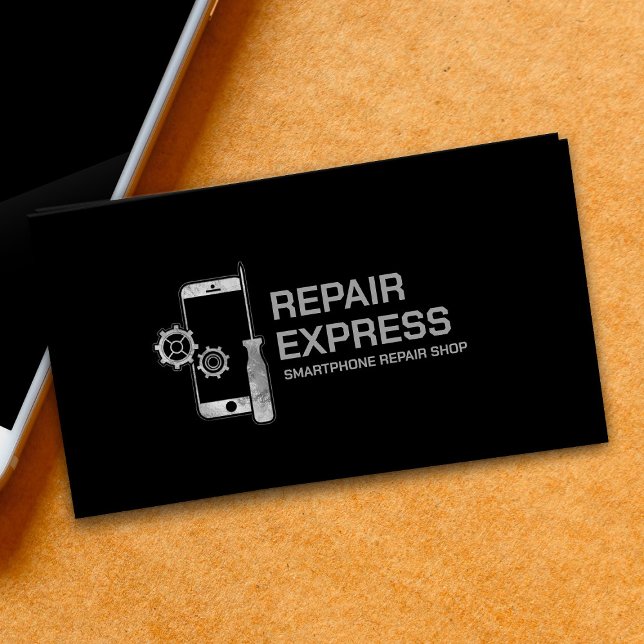 Tarjeta De Visita Reparación profesional moderna de Smartphone (Subido por el creador)