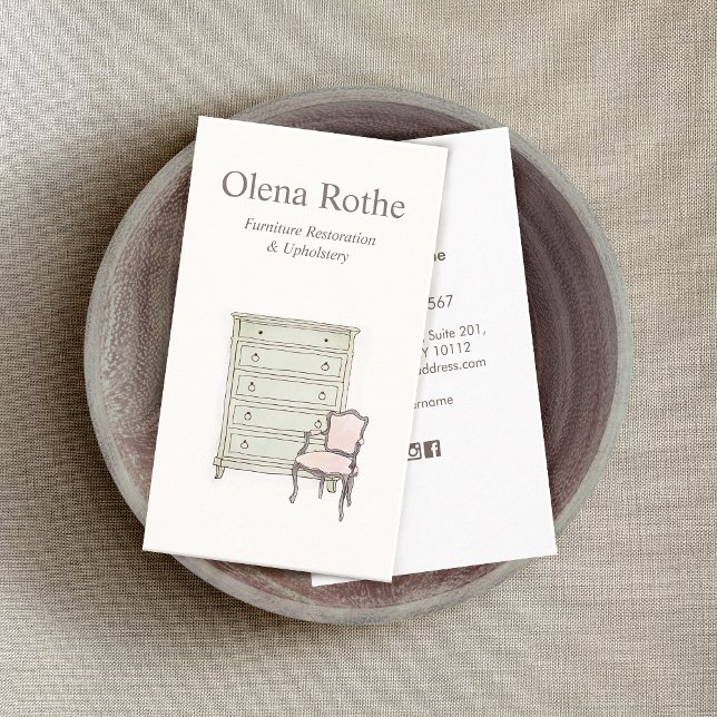 Tarjeta De Visita Reparación, renovación, restauración del mobiliari (Subido por el creador)