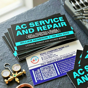Tarjeta De Visita Reparación, Servicio e Instalación de Aire Acondic