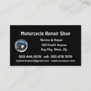Tarjeta De Visita Reparación y servicio de motocicletas