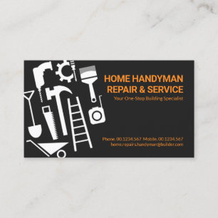Tarjeta De Visita Reparaciones de Hogar de las Herramientas de Mano 