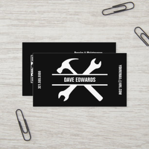 Tarjeta De Visita Reparaciones de Hogar de Mano de Obra Contratista