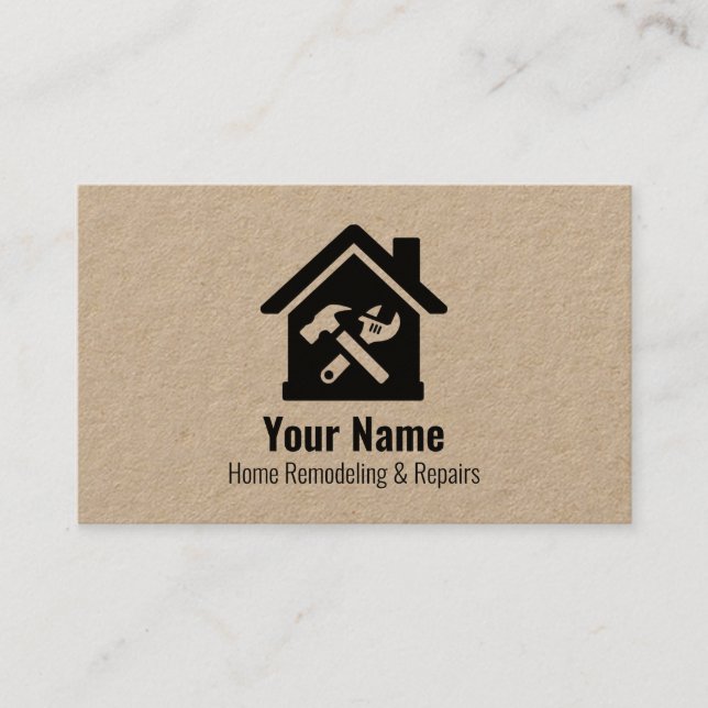 Tarjeta De Visita Reparaciones de personalizable para el hogar | no  (Anverso)