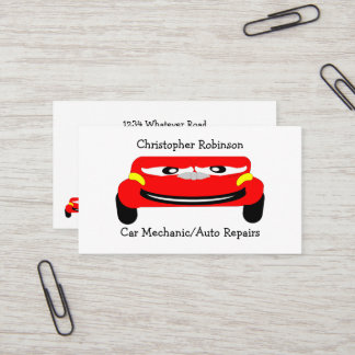 Tarjeta De Visita Reparaciones Mecánicas de Autos