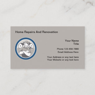 Tarjeta De Visita Reparaciones Y Renovación Domésticas