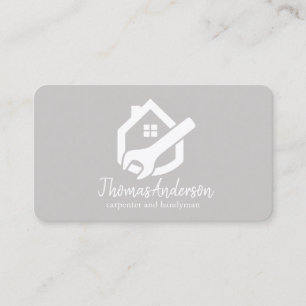 Tarjeta De Visita Reparador de Hogar Moderno Profesional Mano de Obr