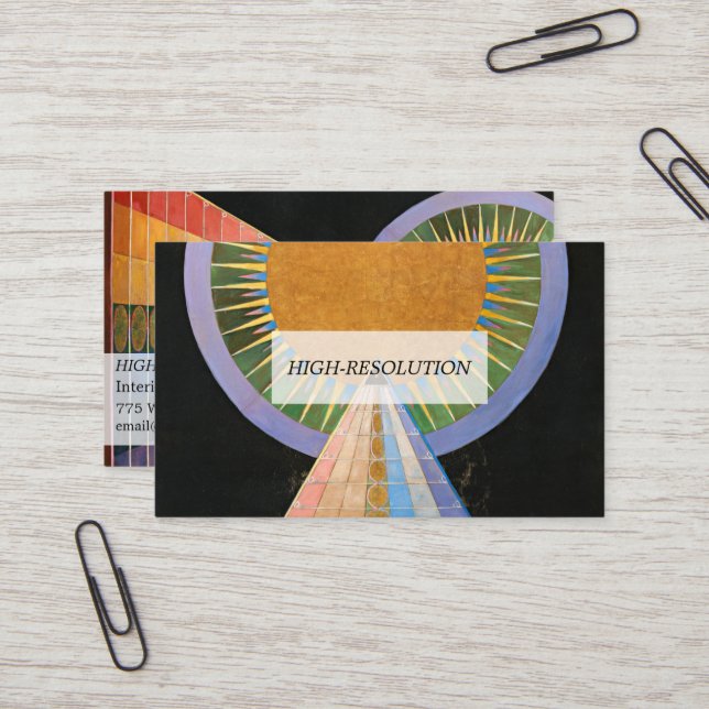 Tarjeta De Visita Reportaje, Grupo X, Nº 1 de Hilma af Klint (Anverso/Reverso In Situ)