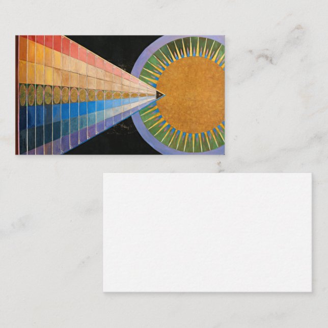 Tarjeta De Visita Reportaje, Grupo X, Nº 1 de Hilma af Klint (Anverso / Reverso)