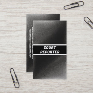 Tarjeta De Visita Reportero judicial moderno