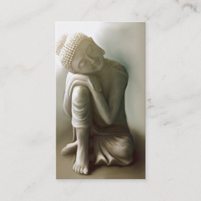 Tarjeta De Visita Reposando Buda (Anverso)