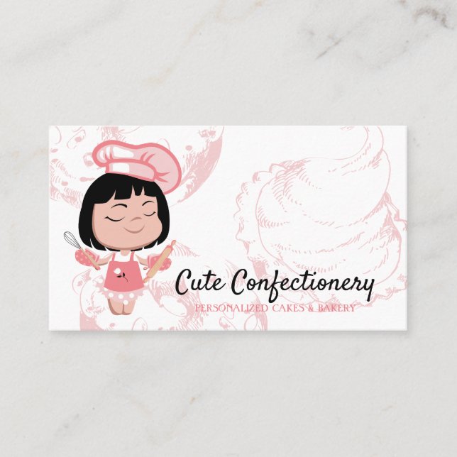 Tarjeta De Visita Repostera de Confitería (Anverso)