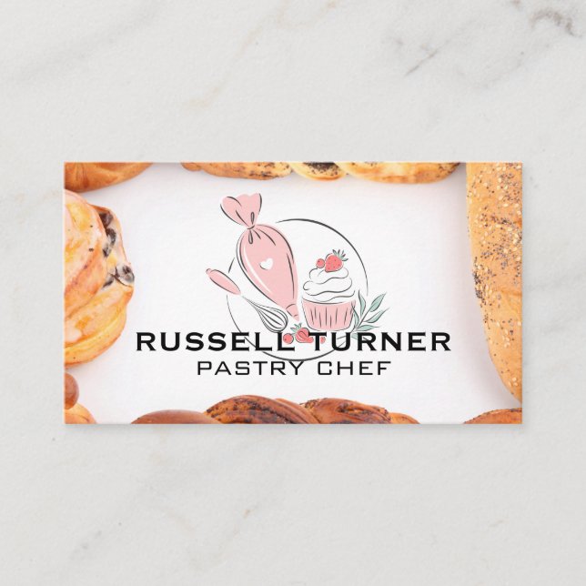 Tarjeta De Visita Repostería | Restaurante (Anverso)