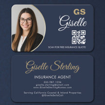 Representante de Seguros Azul Marino de Lujo