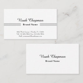 Tarjeta De Visita Representante de ventas Basic Elegant