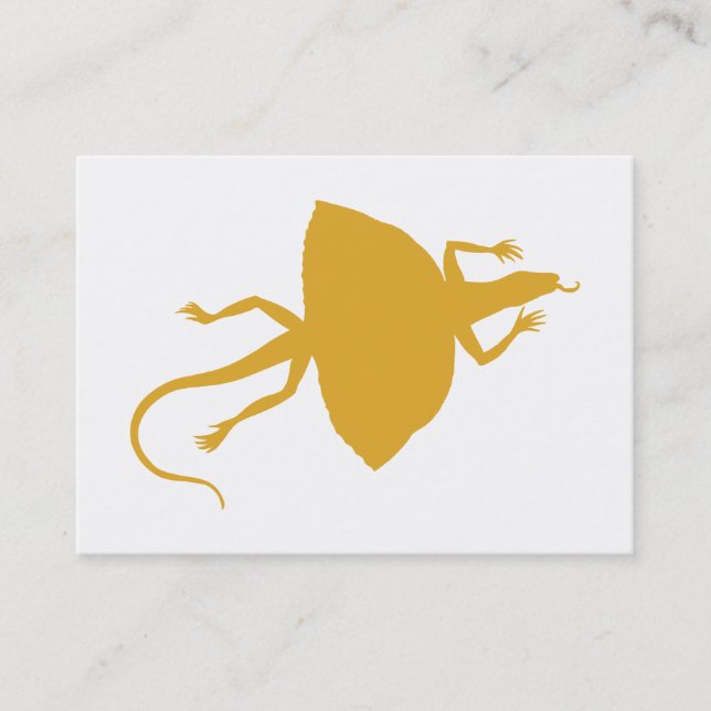 Tarjeta De Visita Reptil amarillo (Anverso)
