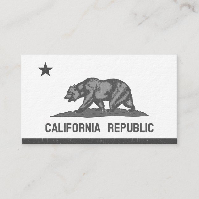 Tarjeta De Visita República de California (negro) (Anverso)