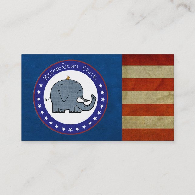 tarjeta de visita republicana del polluelo (Anverso)