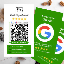 Tarjeta De Visita Reseñas de Google