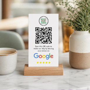 Tarjeta De Visita Reseñas de Google   Código QR del enlace de reseña