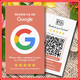 Tarjeta De Visita Reseñas de Google | Deja una reseña Código QR Terr