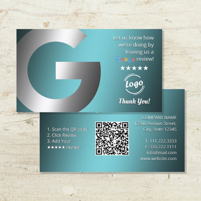 Tarjeta De Visita Reseñas de Google Maps (Google Maps Reviews Business Cards)