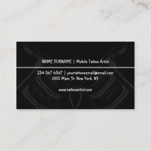 Tarjeta De Visita Reserva de Tatuajes de Custom Ink