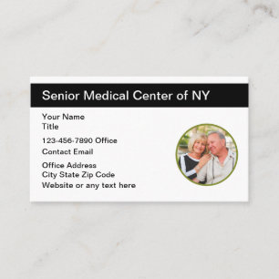Tarjeta De Visita Residencia de Ancianos Centro Médico