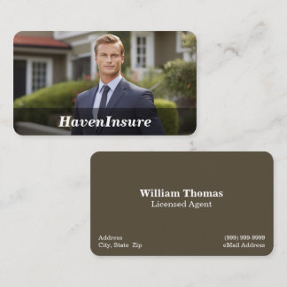 Tarjeta de visita residencial / para seguros domic