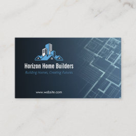 Tarjeta De Visita Residential Construction | Darkblue Drafter