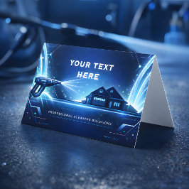 Tarjeta De Visita Residential Pressure Washing Holographic Glow
