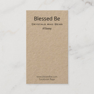 Tarjeta De Visita Respaldo De Paquete Crystal Y Gem