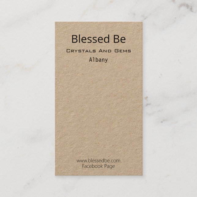 Tarjeta De Visita Respaldo De Paquete Crystal Y Gem (Anverso)