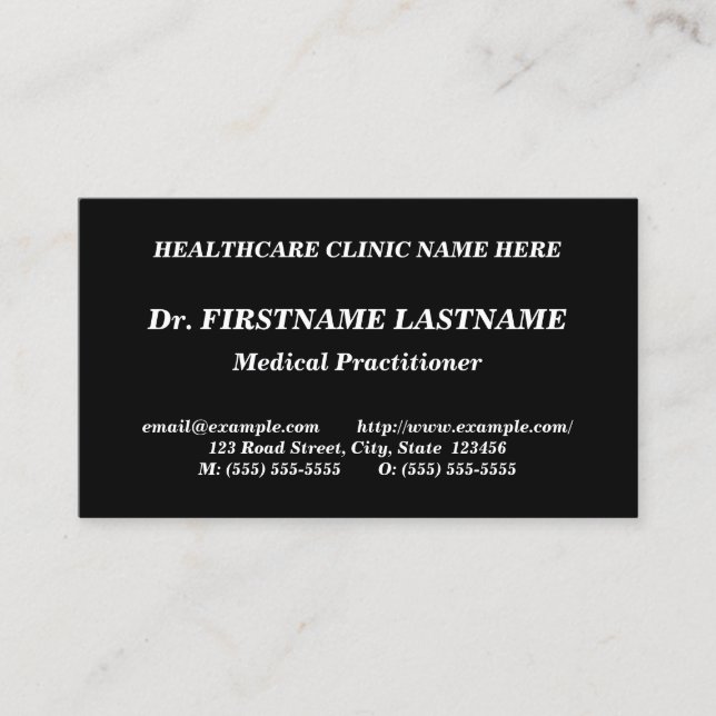 Tarjeta de visita respetable, sencilla y corporati (Anverso)