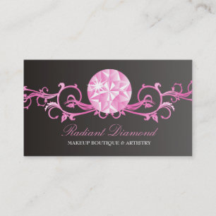 Tarjeta De Visita resplandor del diamante 311-Pink