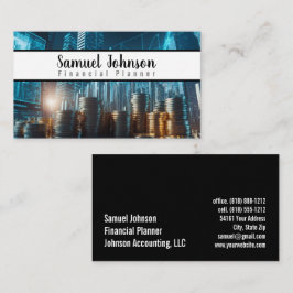 Tarjeta De Visita Responsable de Planificación Financiera Gestión de