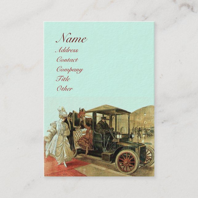 Tarjeta De Visita RESTAURACIÓN AUTOMÁTICA, AUTOMOTIVO, garaje de rep (Anverso)