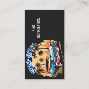 Tarjeta De Visita Restauración clásica de coches musculares