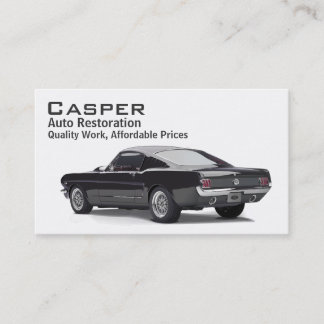 Tarjeta De Visita Restauración de coches