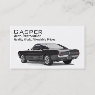 Tarjeta De Visita Restauración del coche