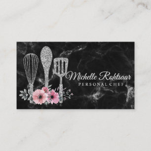 Tarjeta De Visita Restauración Personal Chef Restaurante Drip Red Go