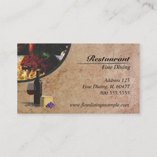 Tarjeta De Visita Restaurante