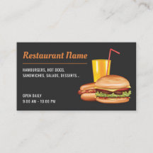 Restaurante de Comida Rápida Hamburguesa Perro Cal
