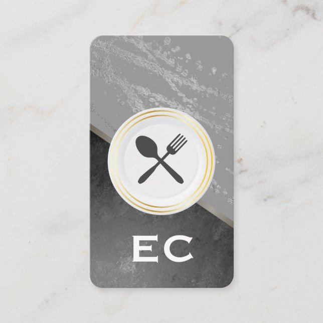 Tarjeta De Visita Restaurante de eventos de restauración (Anverso)