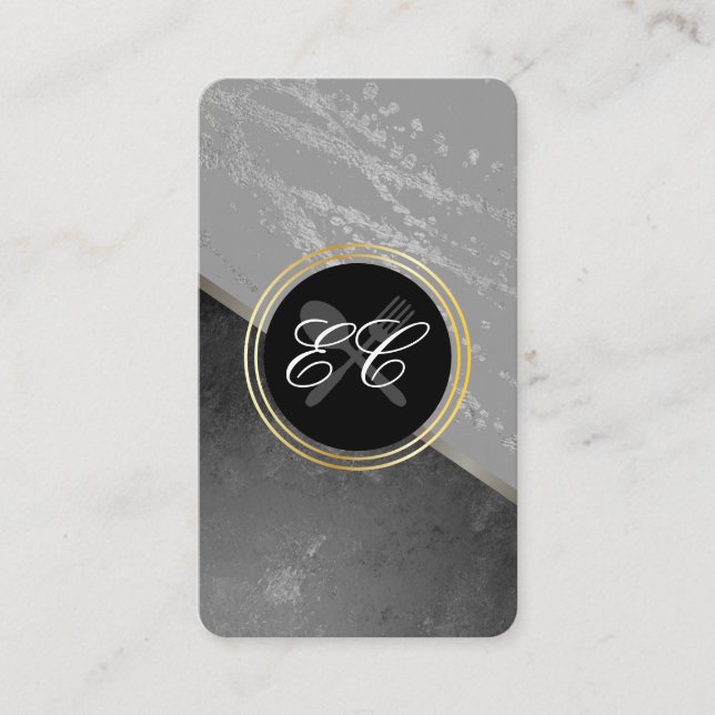 Tarjeta De Visita Restaurante de eventos de restauración (Anverso)