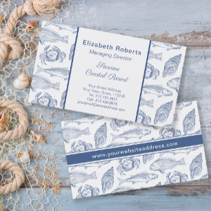 Tarjeta De Visita Restaurante de mariscos Costa Boutique o Resort