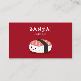Tarjeta De Visita Restaurante de Sushi