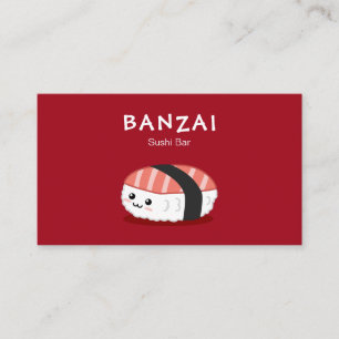 Tarjeta De Visita Restaurante de Sushi